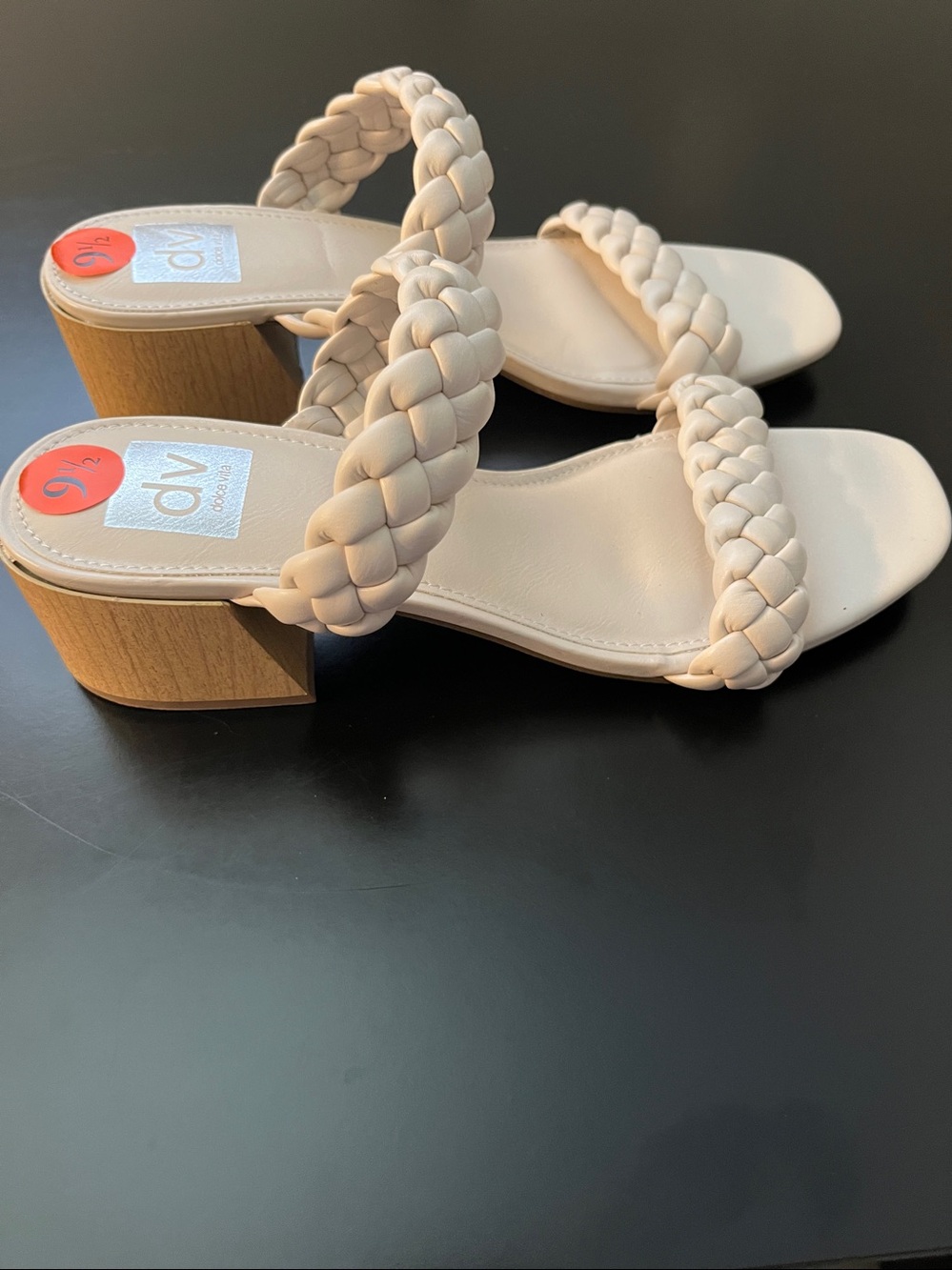 DV by Dolce Vita Braided Double-Strap Sandals in Beige